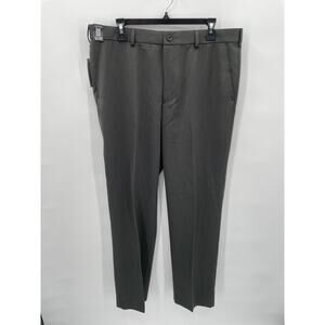 IZOD NWT Men's Ultimate Travel Straight Fit Pant in Charcoal Gray // 36x32